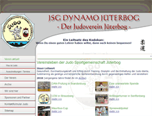Tablet Screenshot of judoteam-jueterbog.de